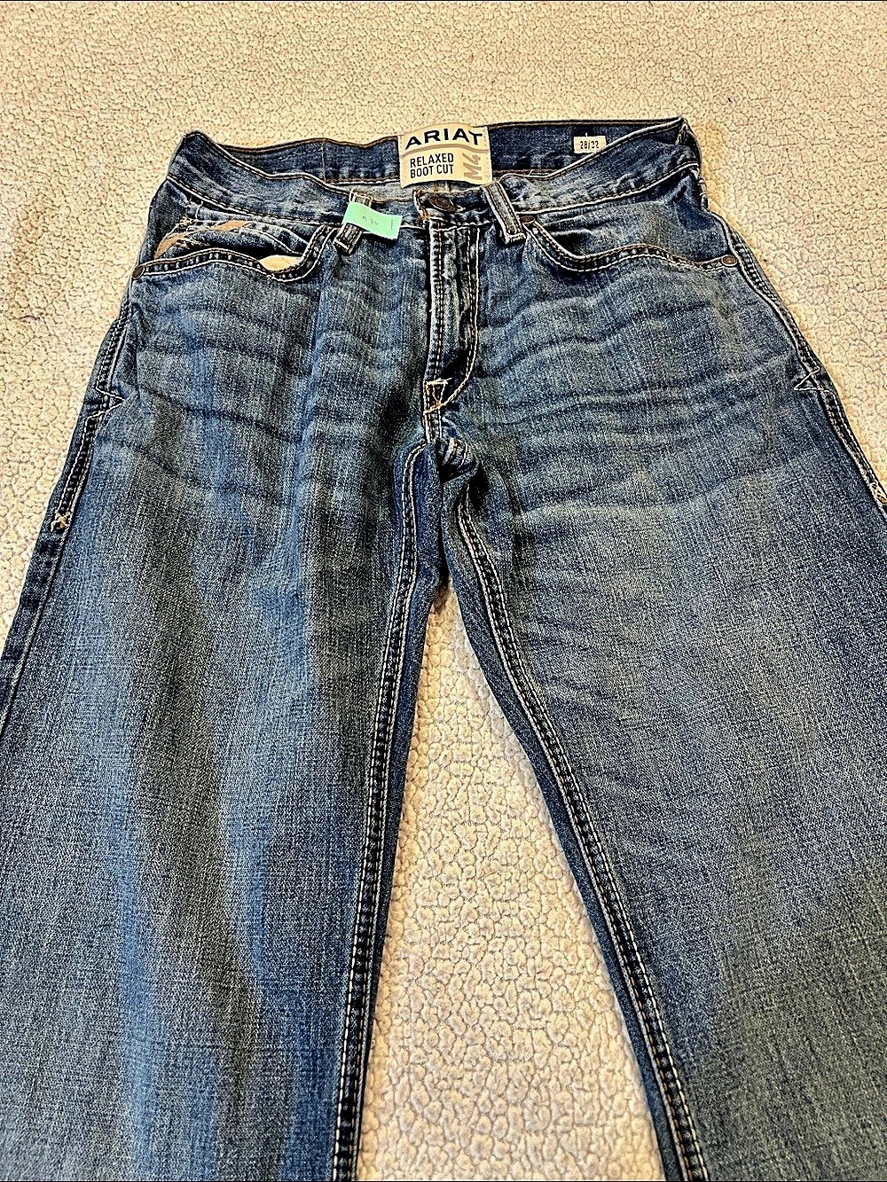 Ariat M4 Relaxed Boot Cut Jeans Blue Waist 28/32